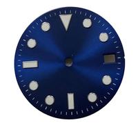 Kznifmk Quadrante per orologio NH35 29 Mm, quadrante con motivo solare, quadrante verde per movimento giapponese NH35, accessori per orologio blu