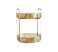 Kznifmk Rotazione per Scaffale da Trucco Vanità Portaoggetti per la Cura Della Pelle Porta Profumi Organizer per Cosmetici per Comodino Che Gira A 360 Gradi Riutilizzabile Durevole A