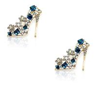 Kznifmk Scarpe col tacco alto Spilla Retro Spilla Sciarpa Corpetto Collana Pin Donne