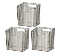 Kznifmk Scatola Portaoggetti per Frigorifero Porta Laterale Verdura Frutta e Verdura Scatola Portaoggetti Portaoggetti Organizer Portaoggetti Grigio Trasparente