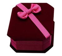 Kznifmk Scatola regalo gioielli orecchini orecchie (Rosa)