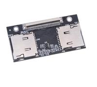 Kznifmk Scheda adattatore TF Scheda TF Dual TF a Scheda di connessione Anti-interferenza ZIF adatta per computer e console di gioco