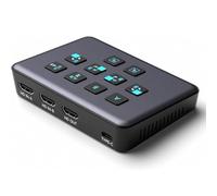 Kznifmk Scheda di acquisizione esterna compatibile con doppio canale, scheda di cattura della fotocamera esterna audio video stream 1080P/60fps