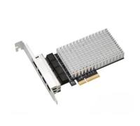 Kznifmk Scheda di rete PCIE a 4 porte 2,5 G, porta di rete cablata Gigabit, Avvio PXE disco ESXi (A)