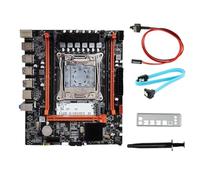 Kznifmk Scheda madre da scrivania X99H + LGA2011-V3, Chipset B85, DDR3X4, Slot ECC, M.2 NVME, PCI-E 3.0 X16, SATA3.0, Installazione facile e