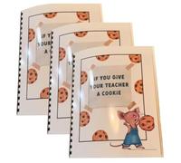 Kznifmk Se Dare Un Cookie al Tuo Insegnante, Libro Regalo Di Apprezzamento dell'Insegnante, Regalo Creativo e Attento per L'Insegnante, Regalo 3 Pezzi