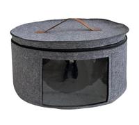 Kznifmk Secchio portaoggetti per cappello in feltro borsa portaoggetti da viaggio resistente alla pressione e alla polvere borsa portaoggetti per abbigliamento visibile e