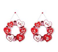 Kznifmk Segnali di Buon San Ti Kit Set Ghirlanda A Cuore di San Kit Set Decorazione da Parete per San