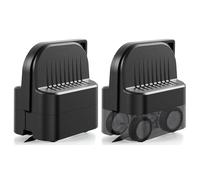 Kznifmk Set di 2 tagliacarte da imballaggio con rotelle, tagliacarte regalo diritto per compleanno, adatto a vari rotoli e carta