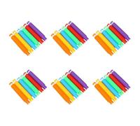 Kznifmk Set di 24 tubi LED telescopici da 2,9 cm per decompressione, illuminazione a LED, tubo dell'acqua, scatola di colori arcobaleno