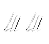 Kznifmk Set di 6 portautensili di sequestro per gioiellieri, penna per cospargere, pinza a 4 artigli, sfera di perforazione per piccoli oggetti, chip
