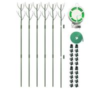 Kznifmk Set di clip di supporto per piante monstera, fermagli, di supporto per piante, in schiuma per piante da interno, verde