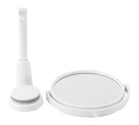 Kznifmk Specchio Da Bagno Moderno Trapano 2 Specchi Laterali Da Trucco per Trucco Da Barba Specchio Da Parete con Braccio Pieghevole Estendi Accessori Da Bagno Rotondi