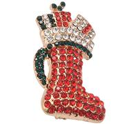 Kznifmk Spilla Di Natale Spille Strass Spille Lega Di Matrimonio Da Sposa Sciarpe Scialle Clip Natale Ornamento Regali