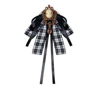 Kznifmk Spilla in stile preppy retrò britannico, con a , accessori da A