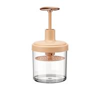 Kznifmk Strumento di Pulizia Detergente per il Viso Semplice Doccia Bagno Shampoo Schiuma Creatore di Schiuma Dispositivo Detergente Crema,Giallo