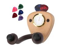 Kznifmk Supporto da Parete per Chitarra con Monitoraggio 'Umidità Gancio per Chitarra per Chitarra Acustica, Elettrica, Ukulele, Basso con 5 Plettri