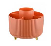 Kznifmk Supporto girevole per pennelli trucco organizzatore scrivania per cosmetici scatola portaoggetti girevole per ufficio, supporto portatile per e eyeliner