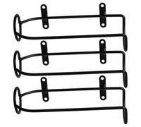 Kznifmk Supporto per vino in battuto a parete in metallo da appendere, espositore per vino, scaffale per bicchieri da vino, scaffale per vino, scaffale per vino, ripiani galleggianti per bar