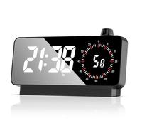 Kznifmk Sveglia con Timer: Orologio da Scrivania Digitale, Conto alla Rovescia a Batteria per Ufficio di Studio, Sveglie per Camere da Letto, Nero