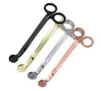 Kznifmk Taglierina per stoppino per candela, taglierina per stoppino in acciaio inox, le forbici possono raggiungere in profondità la candela per tagliare lo stoppino usurato