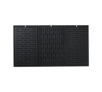 Kznifmk Tappetino Scolapiatti In Silicone Pieghevole Ripiegabile In Tre Parti, Nero, per Banconi Della Cucina