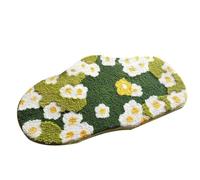 Kznifmk Tappeto da bagno floreale in schiuma carina, tappetino da bagno vegetale, tappetino da bagno con fiori, tappetino da bagno morbido assorbente antiscivolo per lavabo