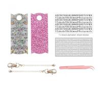 Kznifmk Targhe Nominative Etichette Nominative per Bicchieri di Bottiglia Accessori in Acrilico Ciondoli per Bicchiere con Maniglia Coperchio Toppers B