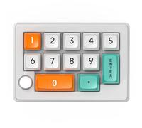 Kznifmk Tastiera meccanica digitale a tre modalità sostituibile a caldo, definizione macro, tastiera meccanica RGB pulsante hardware bianco