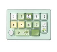 Kznifmk Tastiera meccanica digitale a tre modalità sostituibile a caldo, macro definizione, tastiera meccanica RGB, pulsante hardware verde