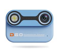 Kznifmk Telecamera impermeabile per bambini, fotocamera subacquea, 3 metri, impermeabile e dopo, doppia fotocamera, nuoto all'aperto, blu