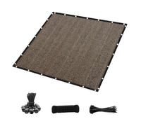 Kznifmk Tessuto Parasole 90% con Occhielli, 25,4 X 35,6 Cm, Copertura Ombreggiante di Ricambio per Pergola, Schermo Privacy per Terrazza Esterna