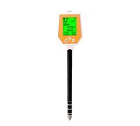 Kznifmk Tester per pavimenti 6 in 1 PH/EC/Umidità/Luce Solare/Umidità 'Aria/Temperatura PH-metro di conducibilità ad alta precisione per giardinaggio e agricoltura