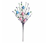 Kznifmk Tralcina Artificiale Pasquale con Uova di Pasqua Pastello e Bacche - Steli Floreali Primaverili Decorativi - Rami di Uova di Pasqua Un Prodotto Durevole e Facile da Usare