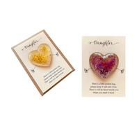 Kznifmk Una piccola carta di abbraccio tascabile, decorazione d'amore carina per la famiglia 2 pezzi