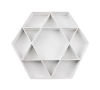 Kznifmk Vassoio A Esagonale Natalizio In Legno per Amici, Scatola Portapiatti per Frutta, Ornamenti Decorativi