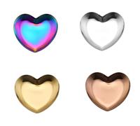 Kznifmk Vassoio Colorato In Acciaio Inossidabile, Vassoio per Specchio, Piccoli Oggetti, Vassoio per Esposizione di Gioielli, Piatto da Dessert, Decorazione