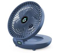 Kznifmk Ventilatore Cucina A Doppio Uso per Uso Domestico,Ventilatore Tavolo Pieghevole 3 Velocità per Montaggio A Parete,Ventilatore Portatile Regolabile 90° per Camera Letto e Cucina,B