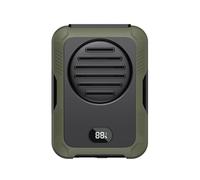 Kznifmk Ventilatore da Appendere al Collo/In Vita da 2000 MAh, Mini Ventilatore Portatile Ricaricabile USB per All'Aperto, Escursionismo, Arrampicata, Sport B