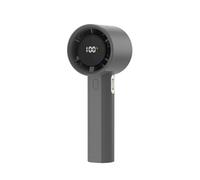 Kznifmk Ventilatore Portatile Ad Alta Velocità Piccolo Ventilatore Elettrico Portatile Ricarica USB Ventola da Tavolo con Display Digitale Ad Alta Energia Eolica (Grigio Scuro)