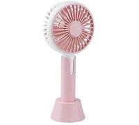 Kznifmk Ventilatore Portatile con Diffusore di con Base Ventola di Raffreddamento Elettrica Personale USB Portatile Ricaricabile Alimentato A Batteria (Rosa)