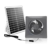 Kznifmk Ventilatore Solare Silenzioso Ad Alta Velocità 4 Pollici New Energy con Pannello da 8W per Estrazione in Pollai, Serre e Ricotti.