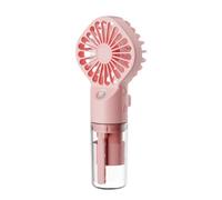 Kznifmk Ventola Portatile Portatile Nebulizzatore D'Acqua Ventilatore Dormitorio per Studenti Mini Ventilatore Forniture Estive Strumento di Raffreddamento per Esterni,Rosa