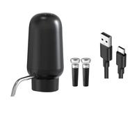 Kznifmk Versatore Elettrico Portatile per Vino Elettrico con 2 Tappi per Vino, Aeratore Automatico Portatile per Vino A 1 Pulsante