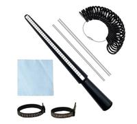 Kzouenzu 7 Pezzi Set Di Misuratori Per Anelli, Misura Dito Dito, Misuratore Di Anelli Professionale Per Misurare Diametro E Taglia Dito