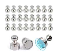 Kzouenzu Calamita Potente [24 Pezzi], Magneti Neodimio + Custodia, Magnete Potente Frigorifero Per Pannelli Magnetici, Cucine E Porte