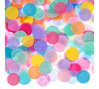 Kzouenzu Multicolore Coriandoli A Forma Rotonda 6000 Pezzi, 50g, Multicolor Confetti Da Tavolo Per Decorazione Di Matrimonio Compleanno Festa, Baby Shower