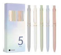 Kzouenzu Penne A Sfera, Punta Fine 0,5 Mm, A Punta Fine E Liscia, Penne Di Fascia Alta Per Diari E Appunti, Per Scuola, Ufficio, Casa [Morandi]