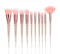Kzouenzu Pennelli Make Up [10 Pezzi], Adatti Per Il Fondotinta Misto, Correttore, Blush, Ombretto, Contouring