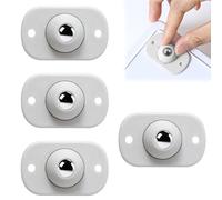 Kzouenzu Rotelle A Sfera Per Mobili [4 Pezzi], Ruote Universali Girevoli A 360°, Mini Ruote Autoadesive Per Utensili Da Cucina, Universali In Acciaio Con Rullo Per Piano Di Lavoro Della Cucina